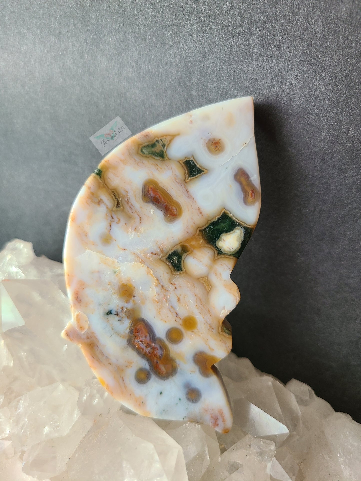 Ocean Jasper Wings on Stand (F24)