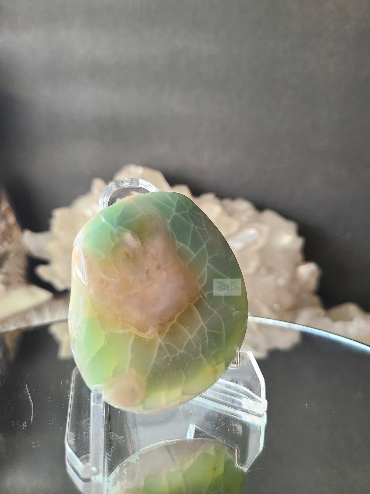 Green Flower Agate Free Form (A)