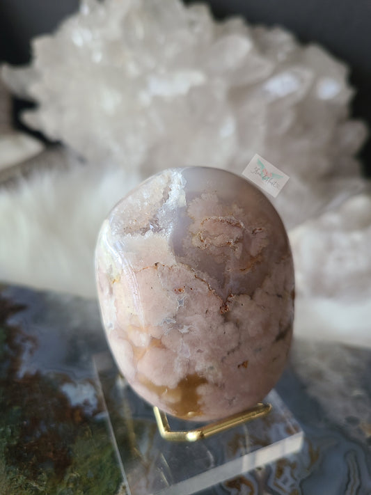 Flower Agate Palm Stone (B)