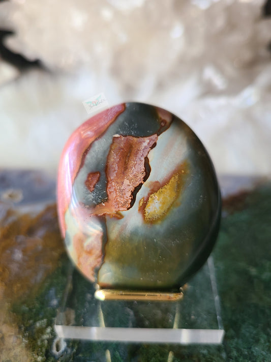 Polychrome Jasper Palm stone (C)