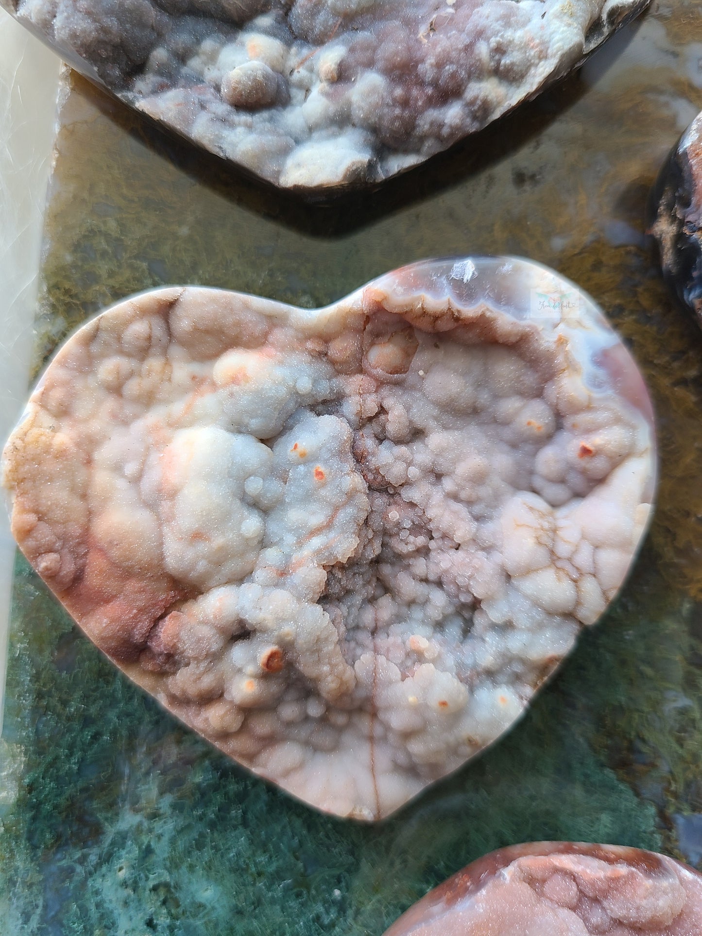 Druzy Chalcedony Heart (C)