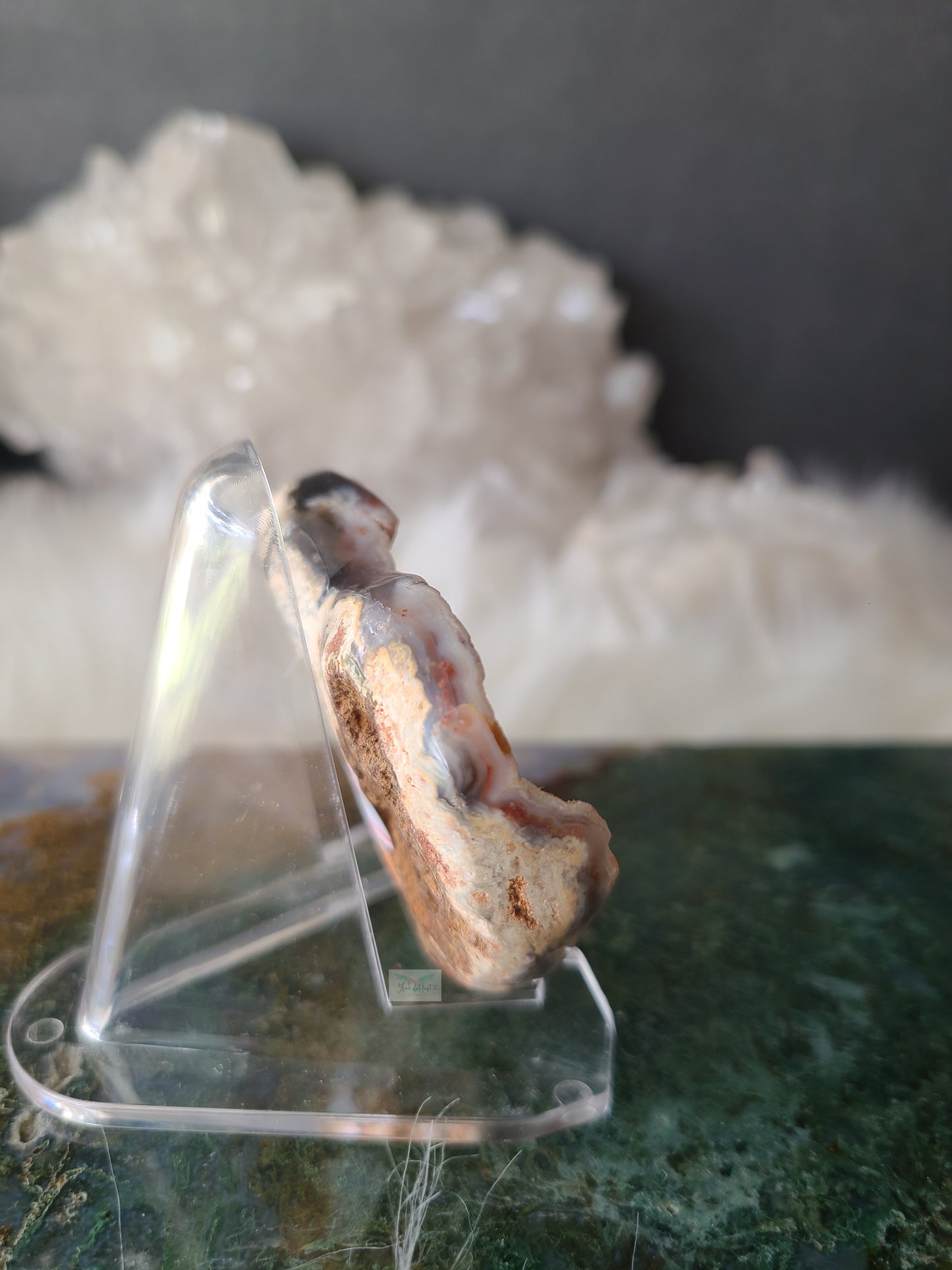 Druzy Chalcedony Heart (C)