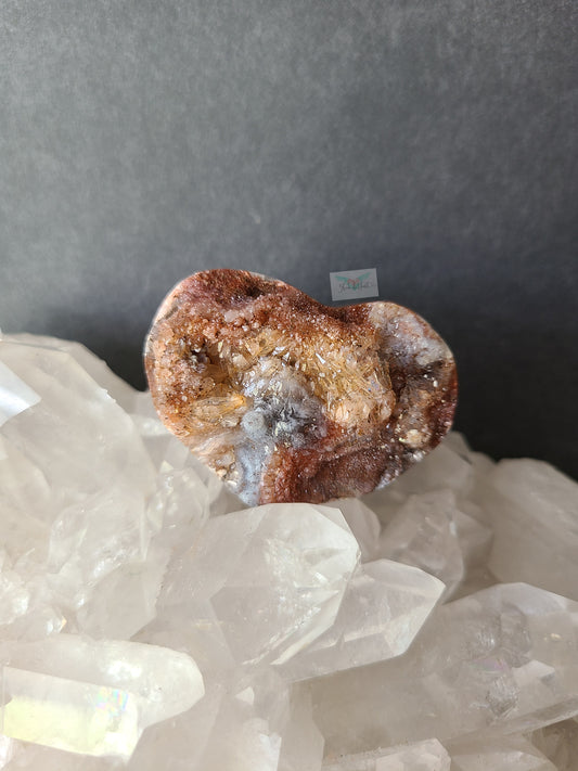 Druzy Chalcedony Heart (E)