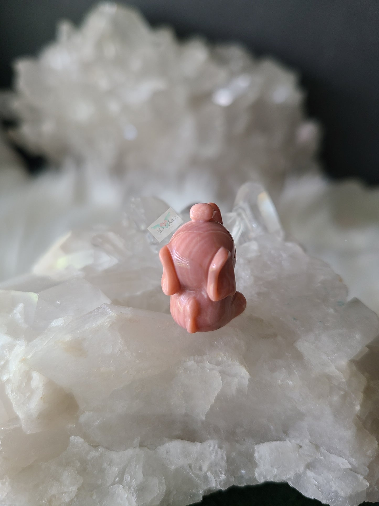 Pink Opal Bracelet and Carving Pair (B)