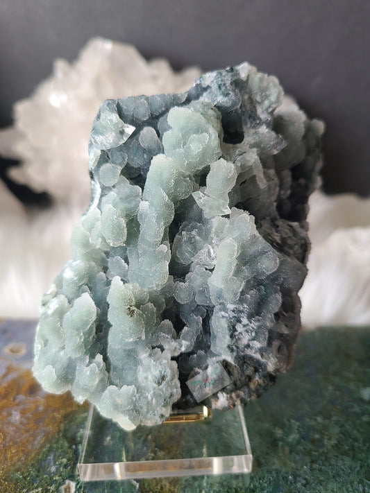 Chalcedony Apophyllite Cluster