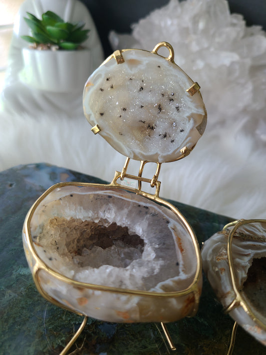 Druzy Agate Jewelry Box (A)