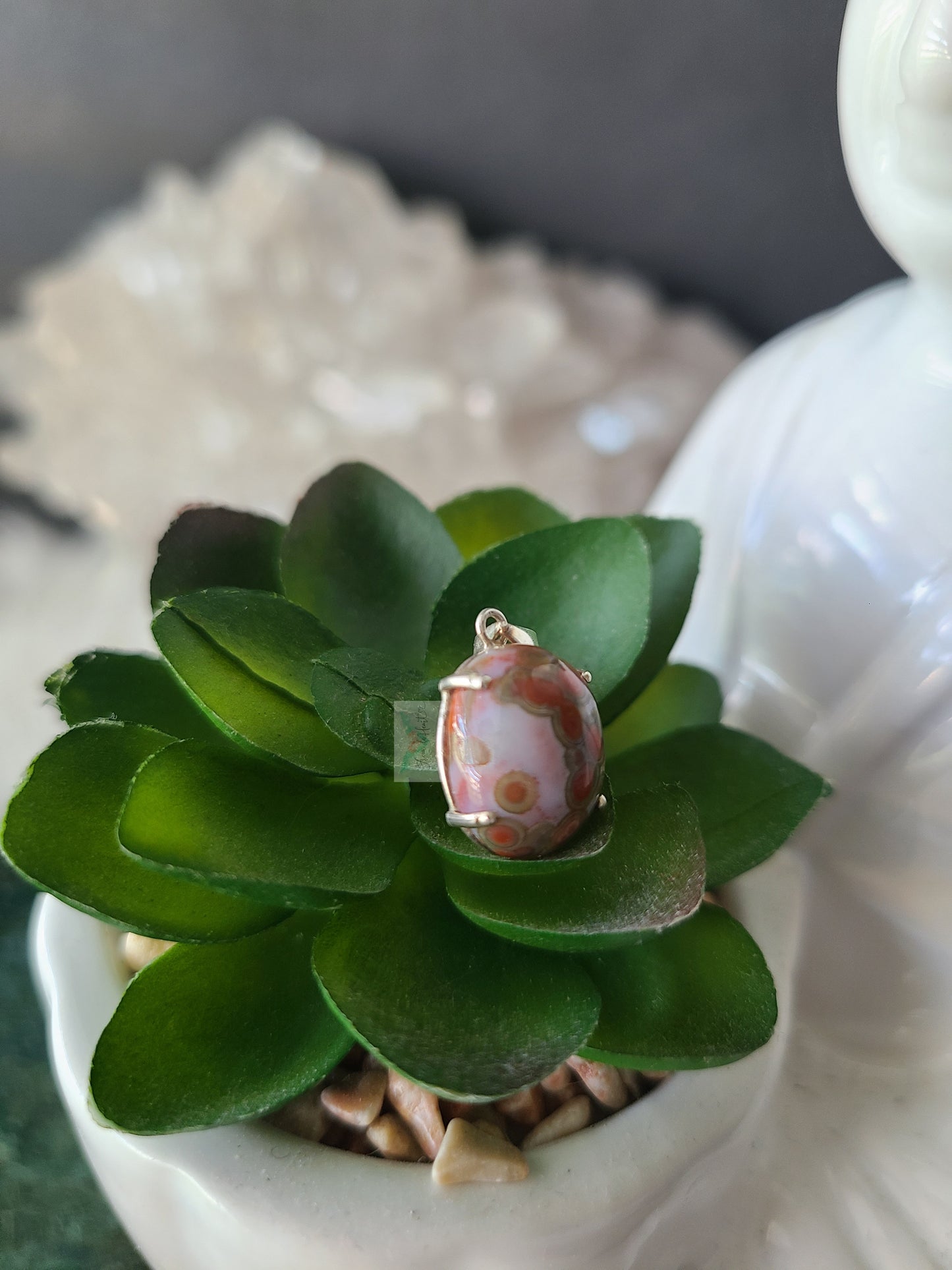Ocean Jasper 925 Silver Pendant (B)