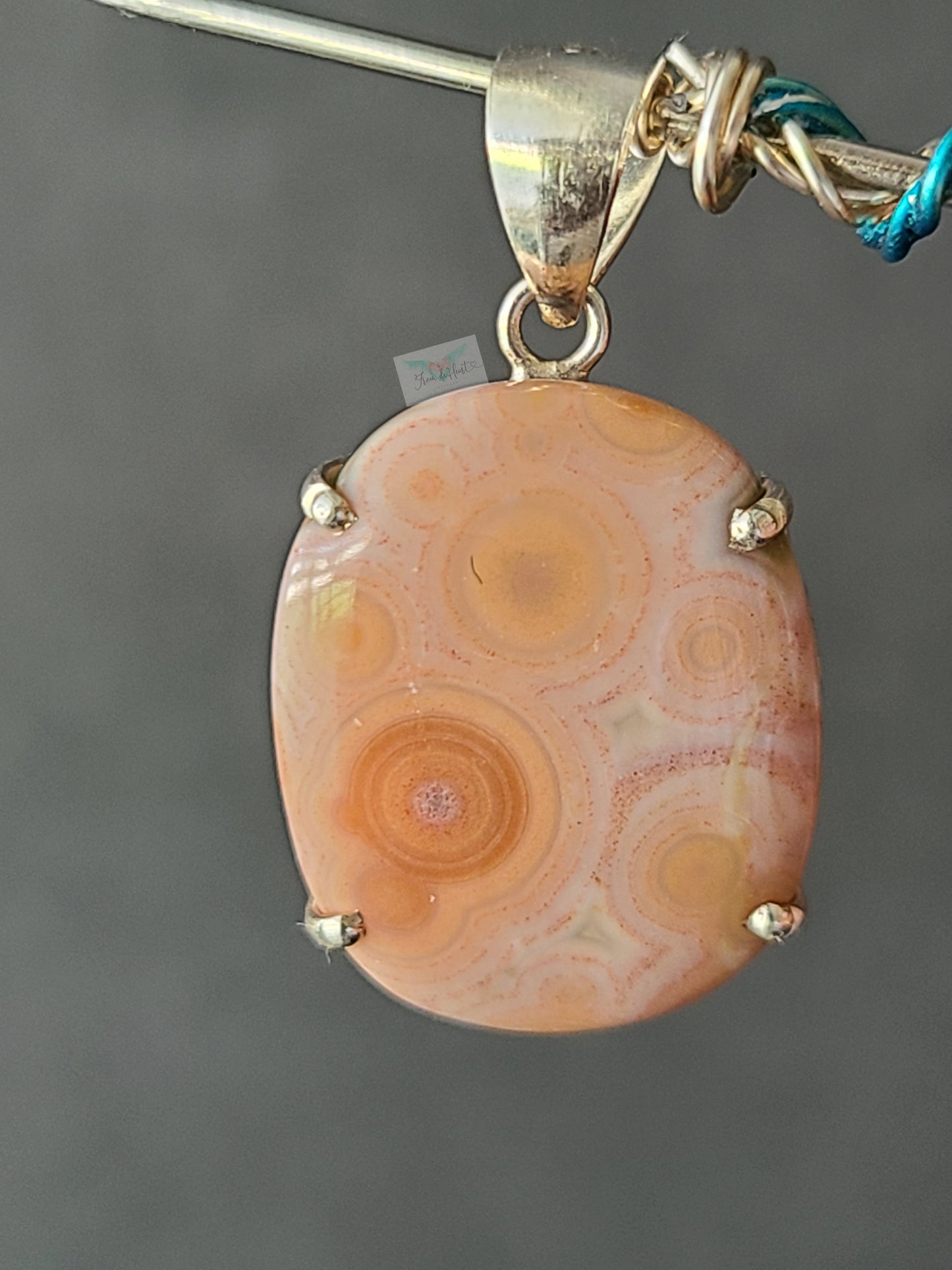 Ocean Jasper 925 Silver Pendant