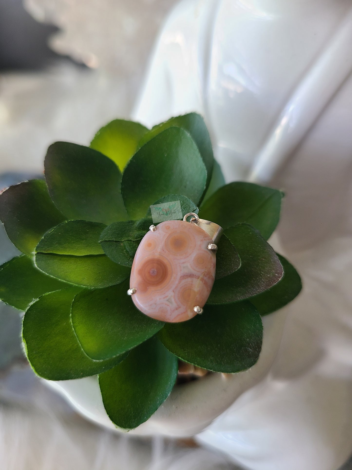 Ocean Jasper 925 Silver Pendant