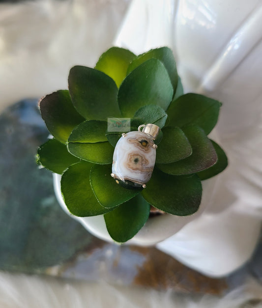 Ocean Jasper 925 Silver Pendant (C)