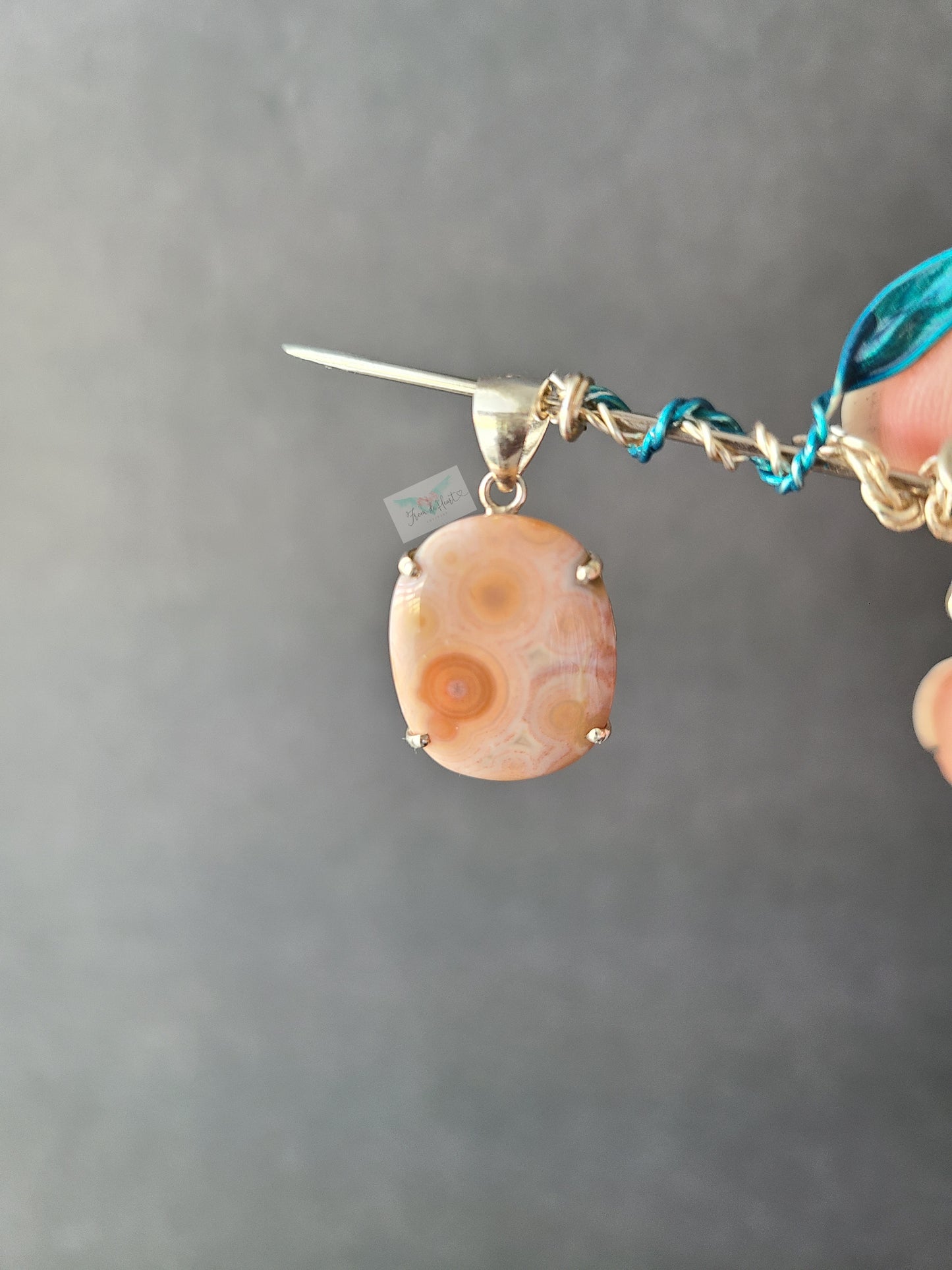 Ocean Jasper 925 Silver Pendant