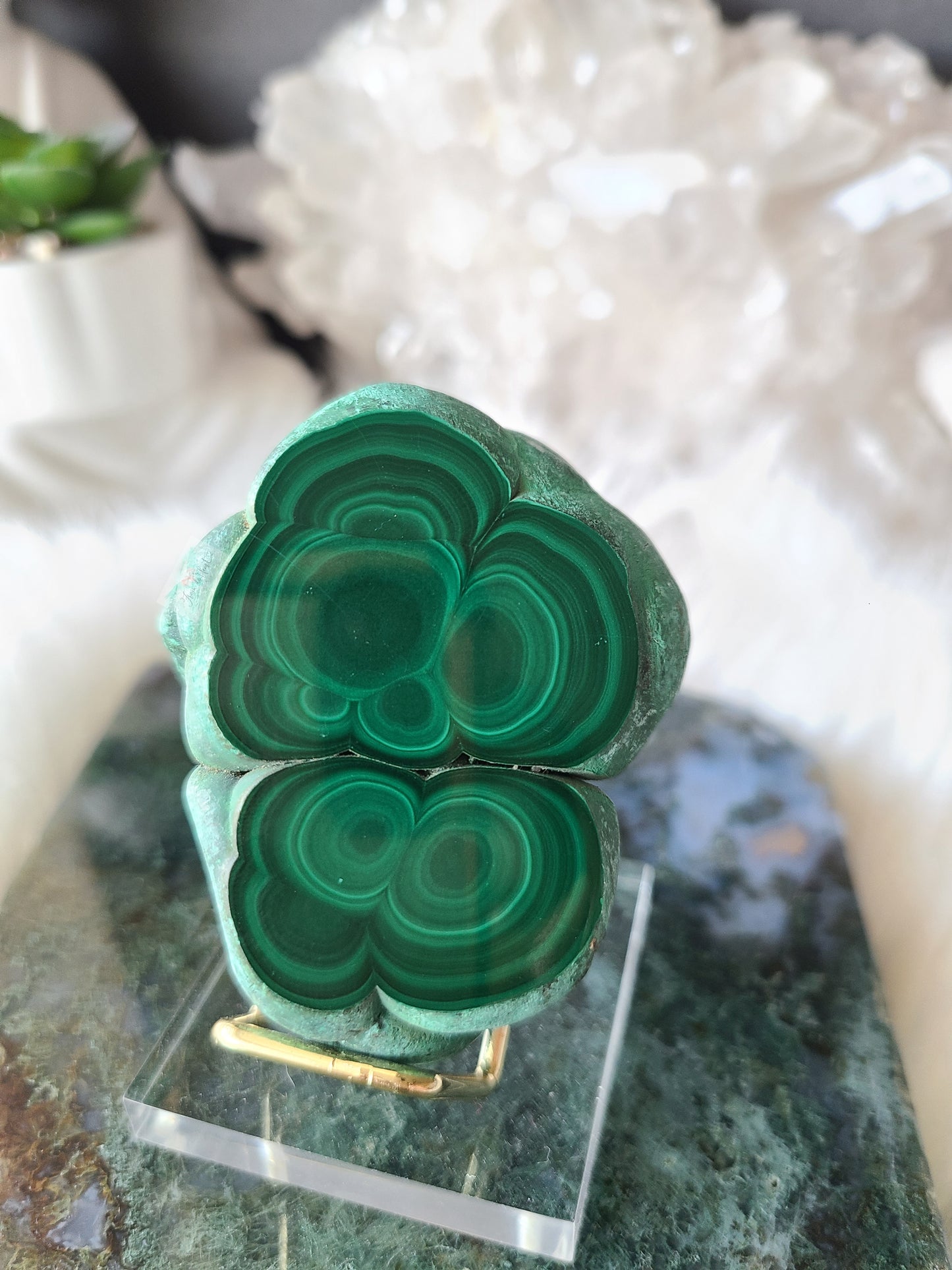 Semi-Polished Malachite Freeform (B)