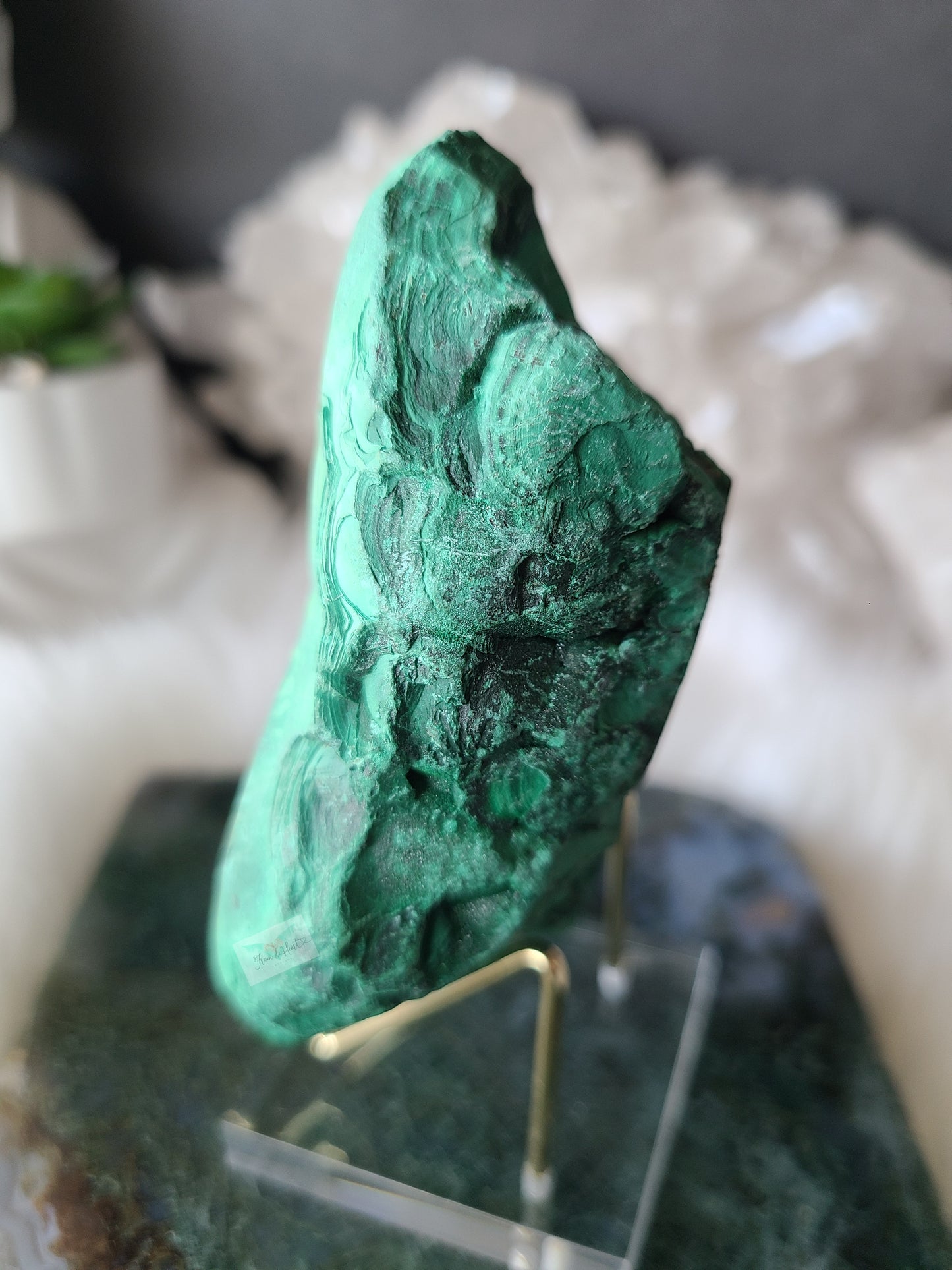 Semi-Polished Malachite Freeform (A)