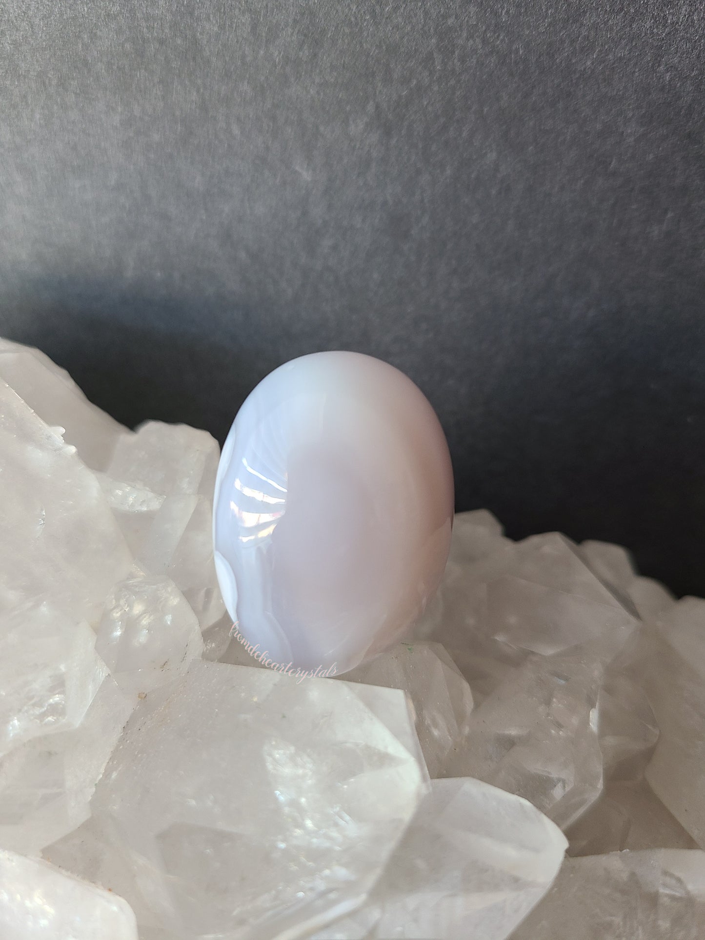 Blue Flower Agate tumble (B)