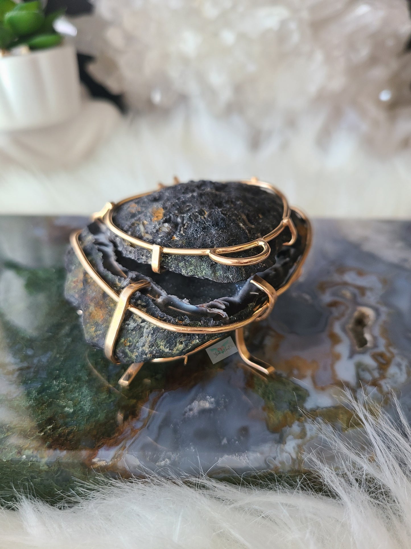 Chalcedony Agate Jewelry Box (B)