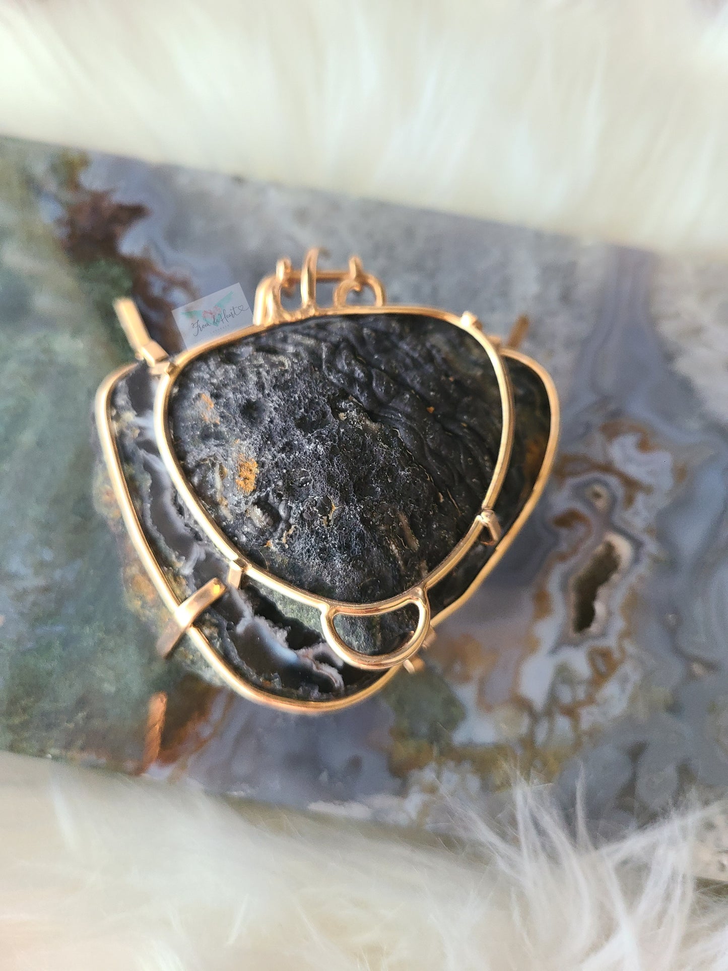 Chalcedony Agate Jewelry Box (B)