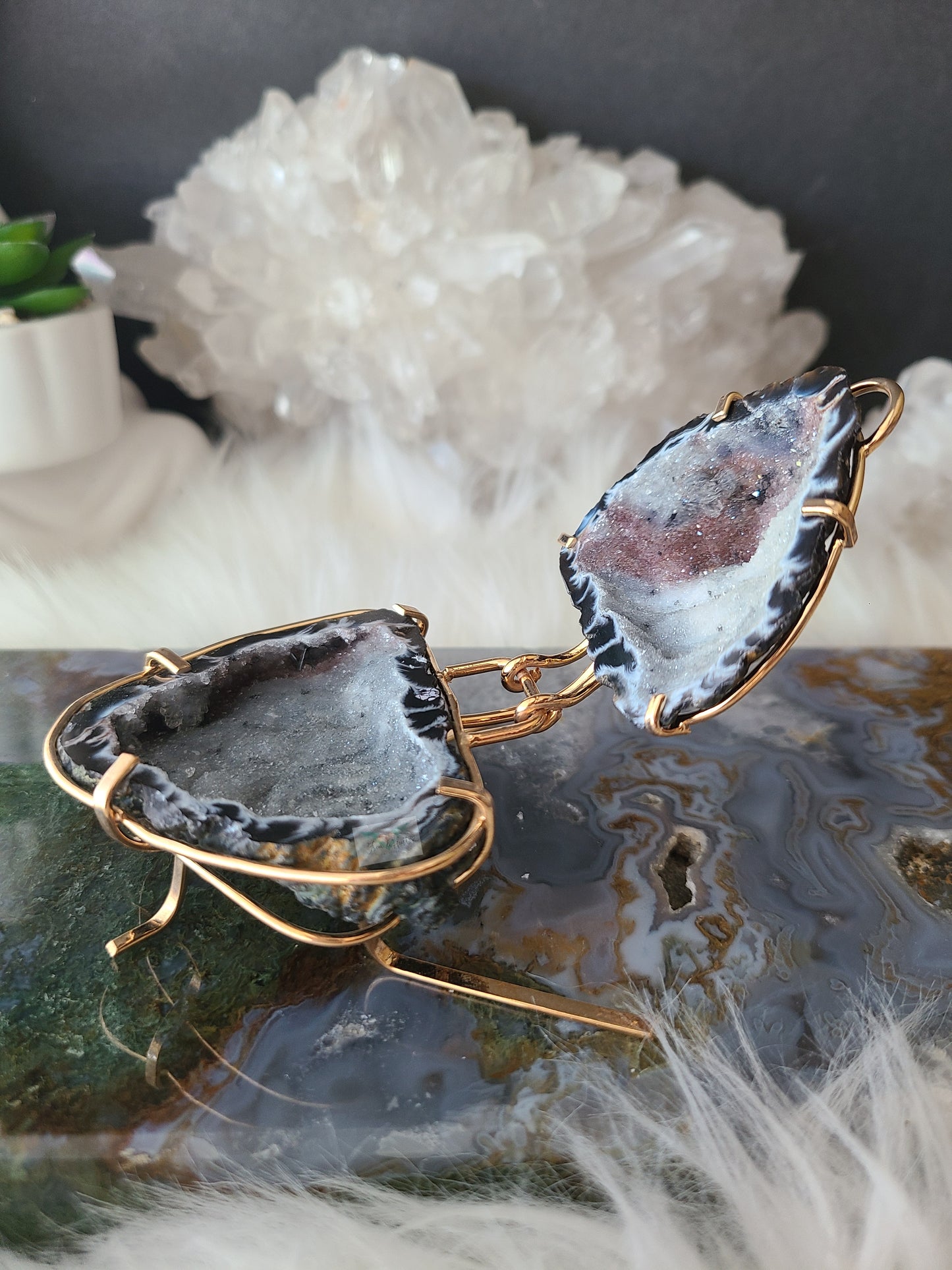 Chalcedony Agate Jewelry Box (B)