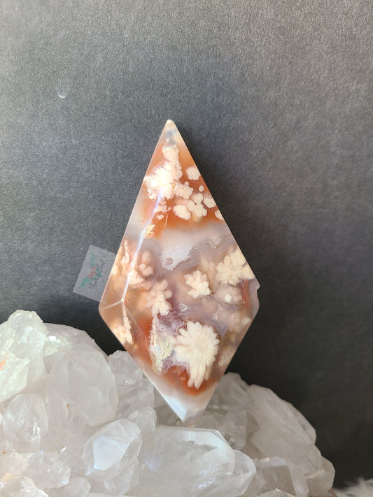 Golden Flower Agate Diamond