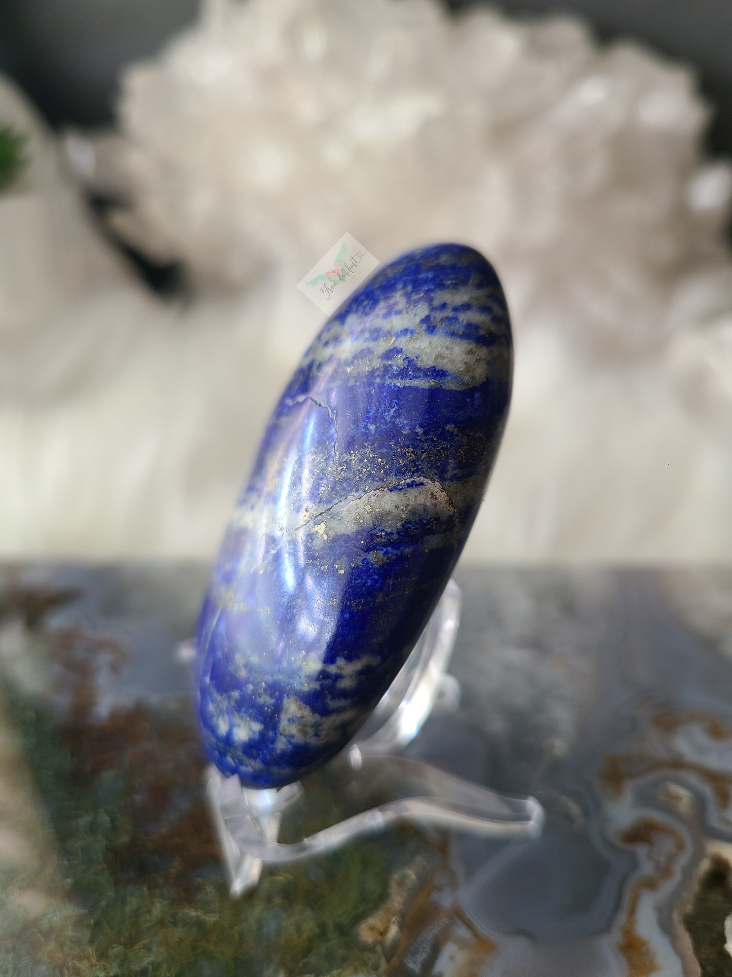 Lapis Lazuli Pyrite Palm stone