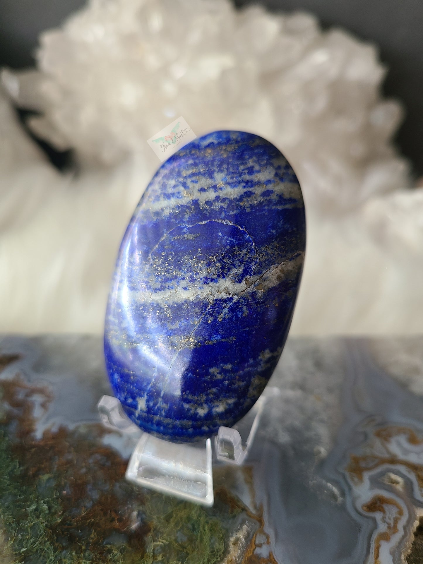Lapis Lazuli Pyrite Palm stone
