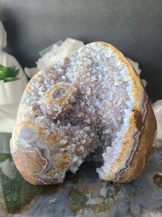 Amethyst Citrine with Blue Chalcedony (RARE)