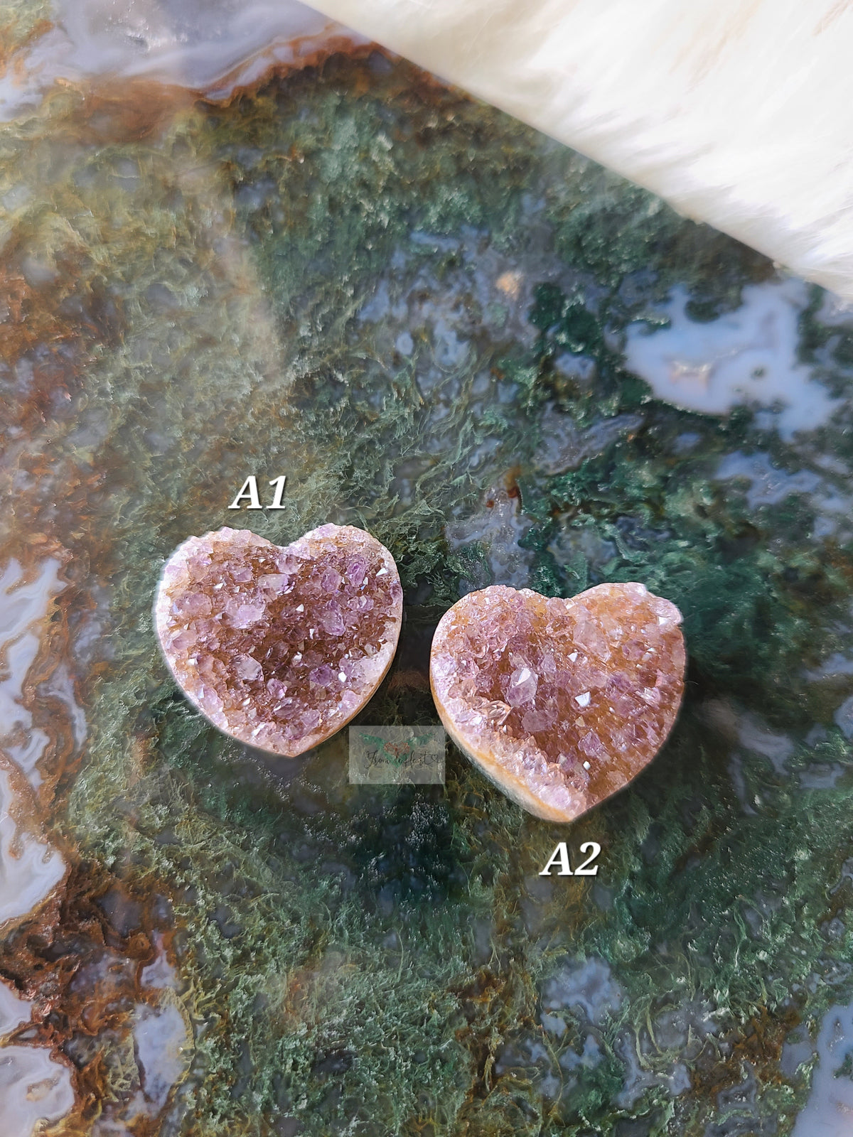 Druzy Amethyst Mini Heart