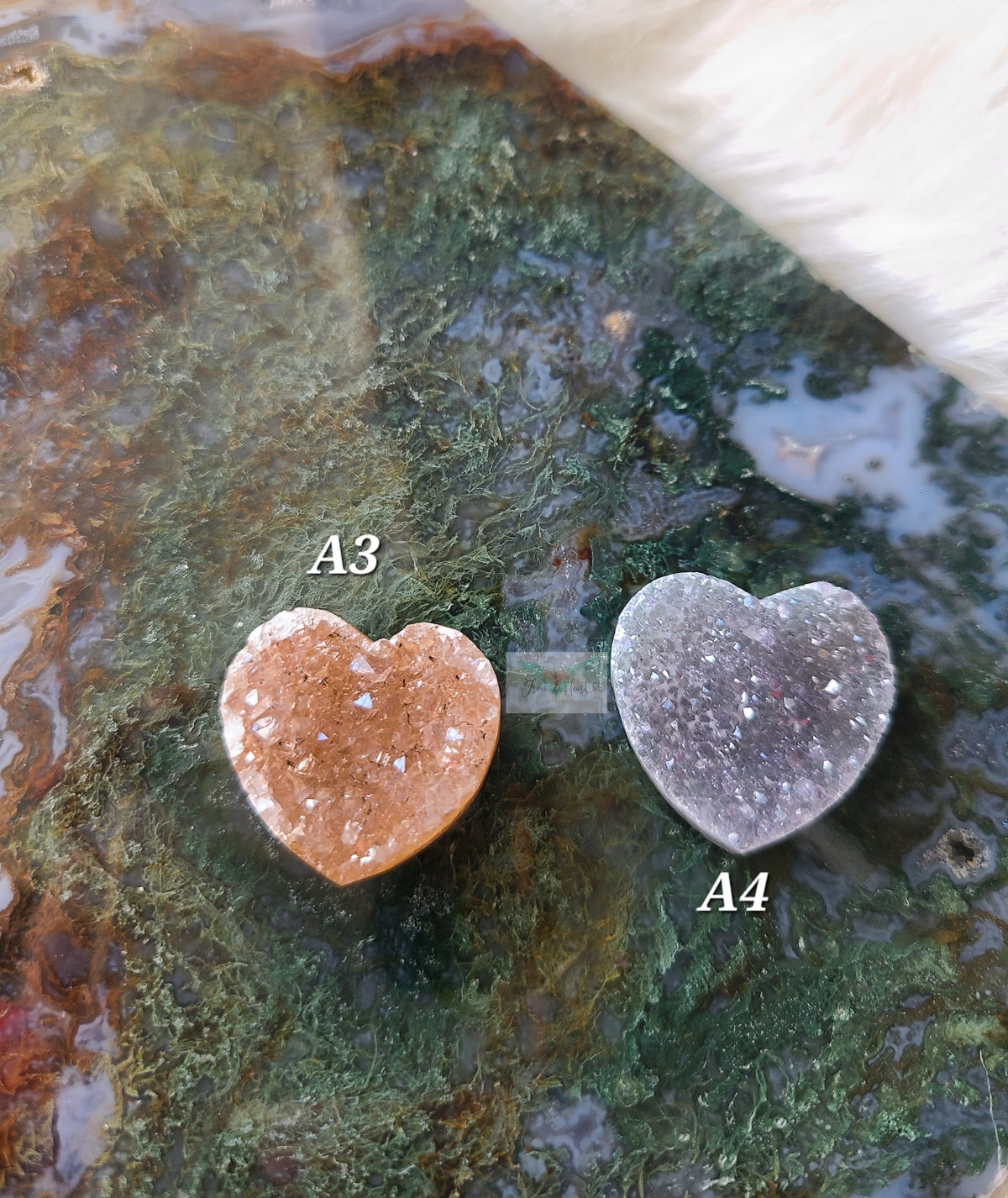 Druzy Amethyst Mini Heart