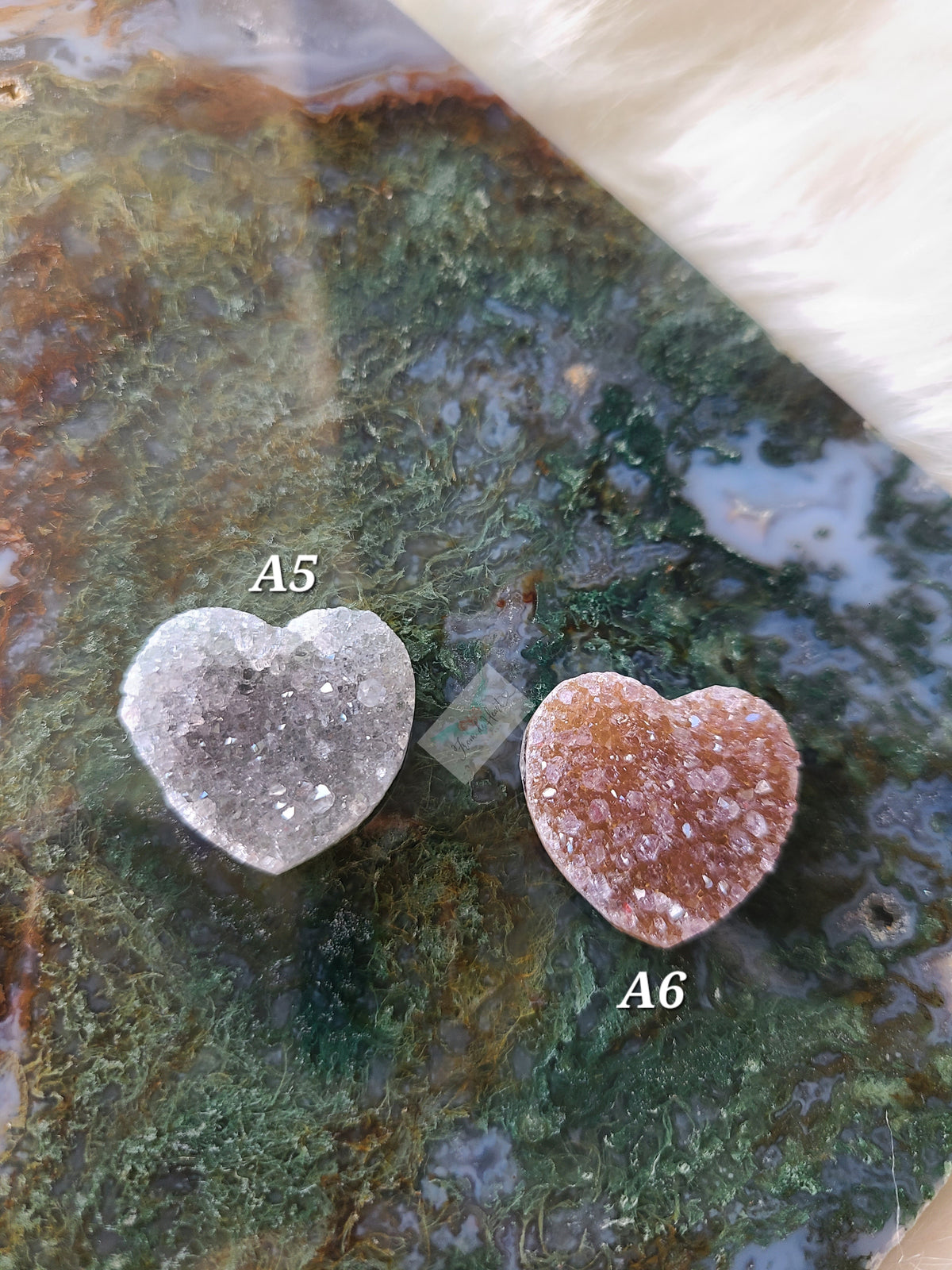 Druzy Amethyst Mini Heart