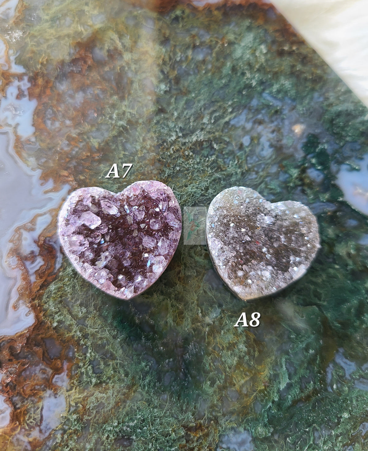 Druzy Amethyst Mini Heart