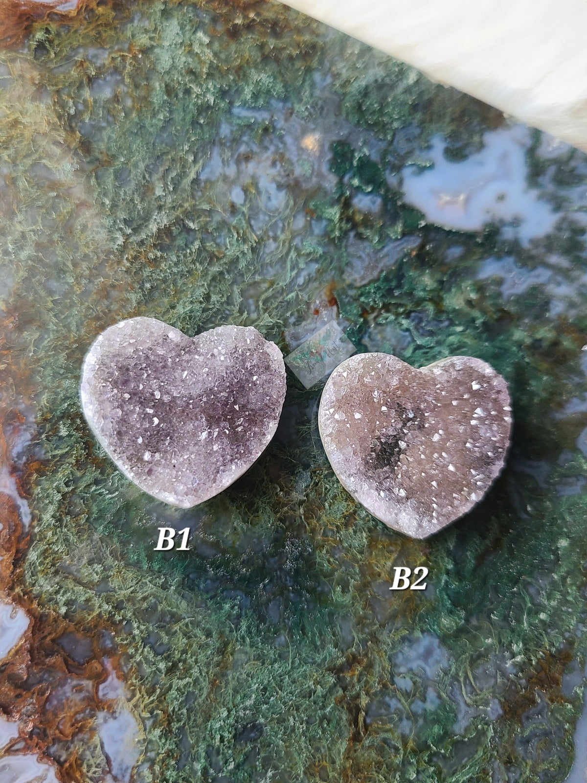 Druzy Amethyst Mini Heart (B)