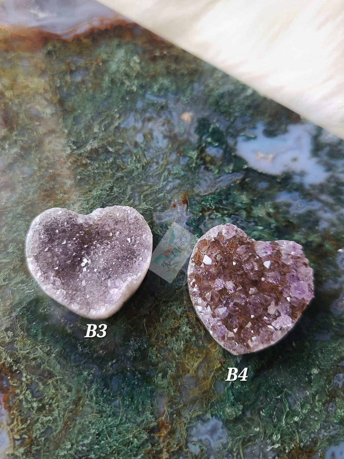 Druzy Amethyst Mini Heart (B)