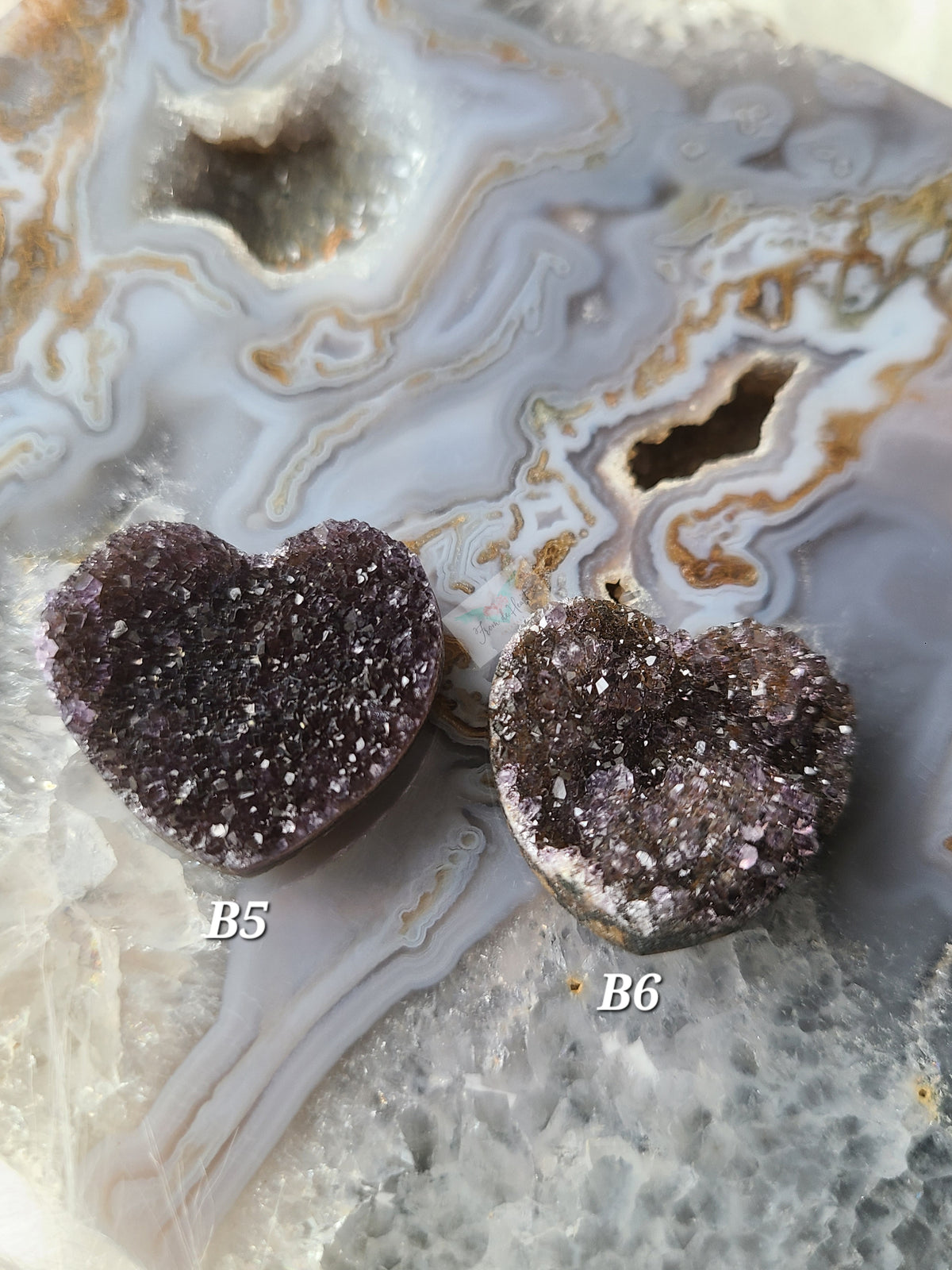 Druzy Amethyst Mini Heart (B)
