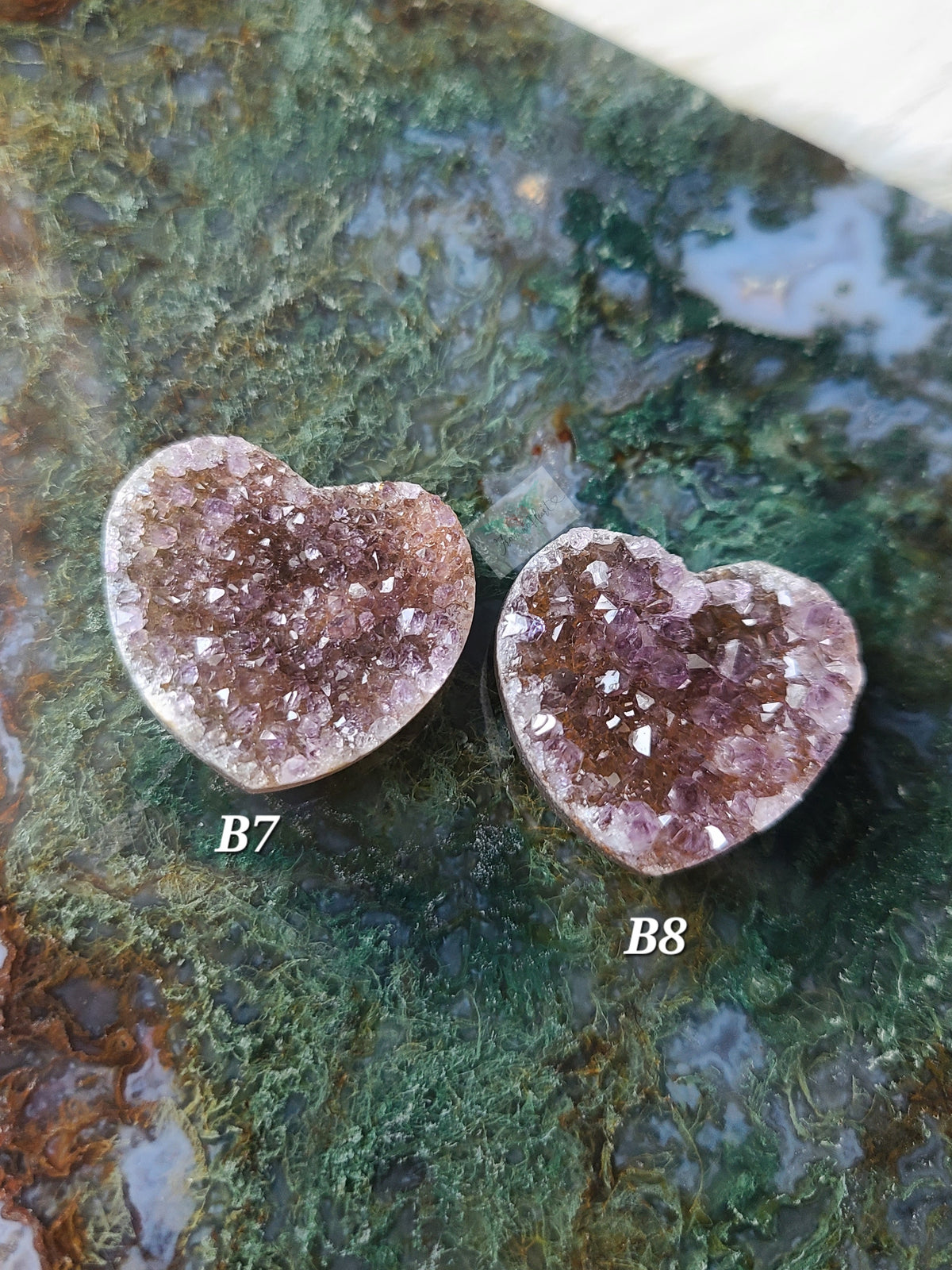Druzy Amethyst Mini Heart (B)