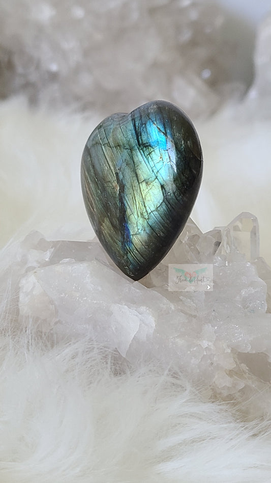 Labradorite Heart Palmstone (SALE)