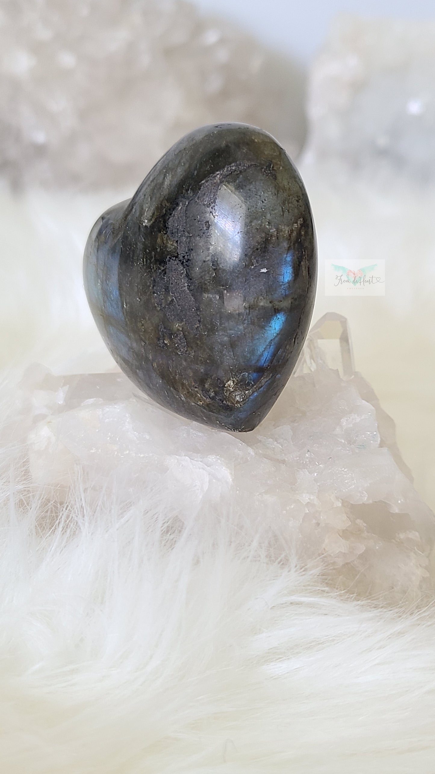 Blue Labradorite Heart Palmstone (SALE)