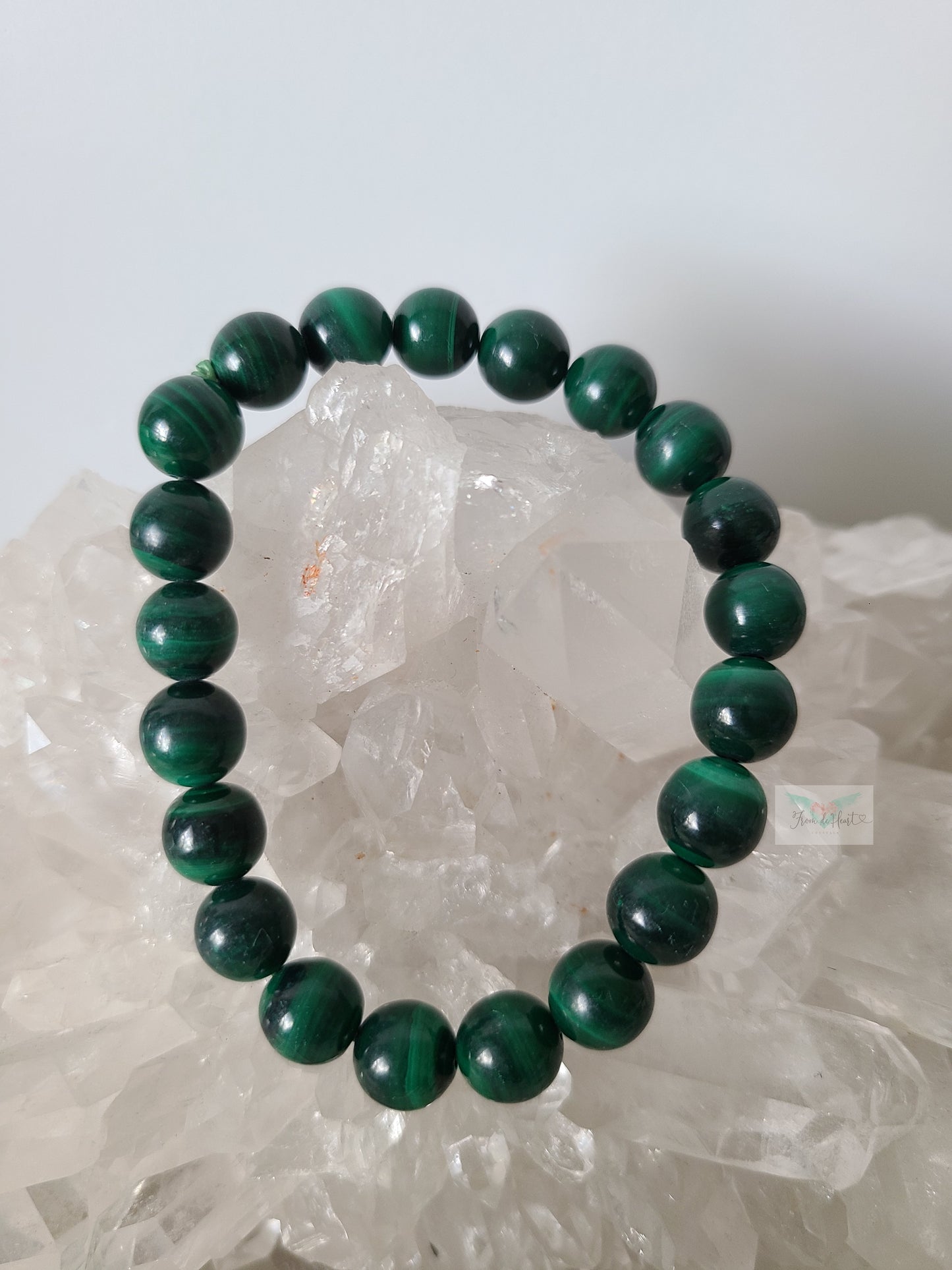 High Quality Malachite Tower with Bracelet Pair