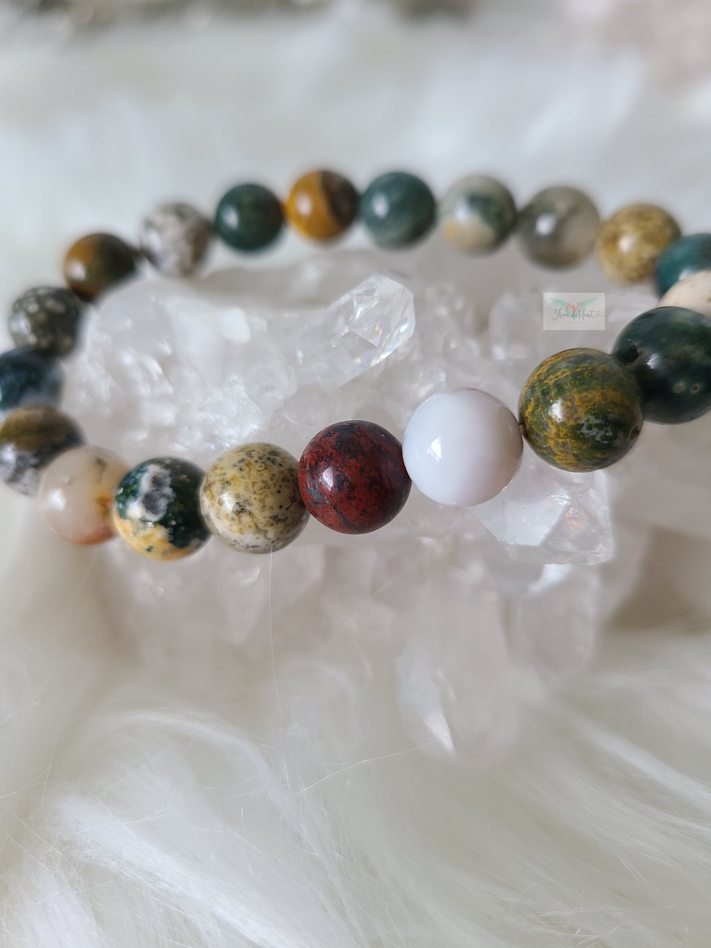 Ocean Jasper Tumble and Ocean Jasper Bracelet