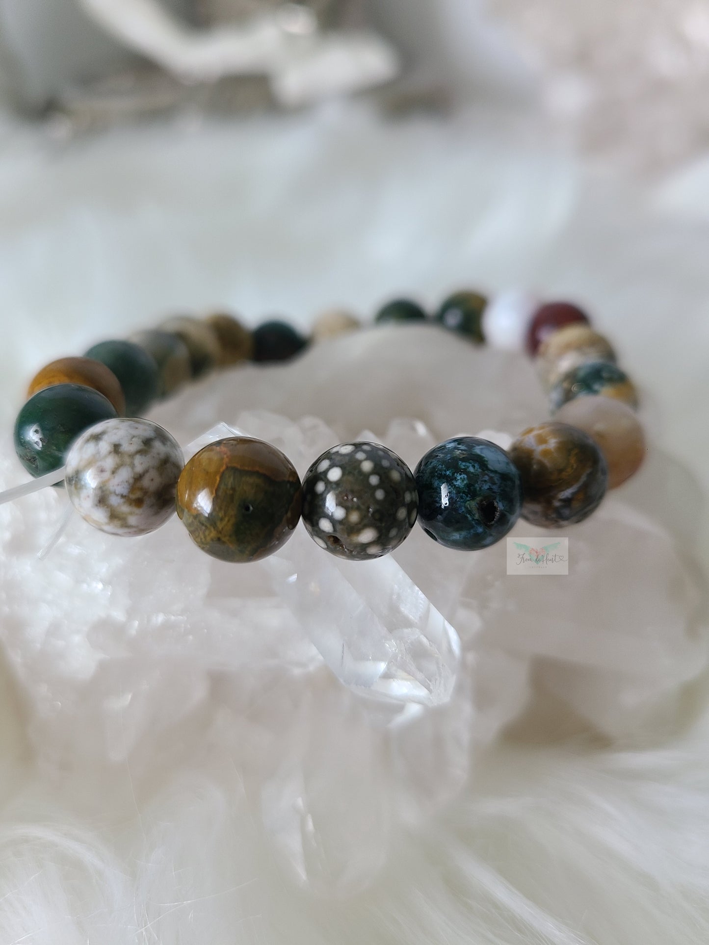 Ocean Jasper Tumble and Ocean Jasper Bracelet