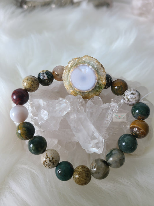 Ocean Jasper Tumble and Ocean Jasper Bracelet