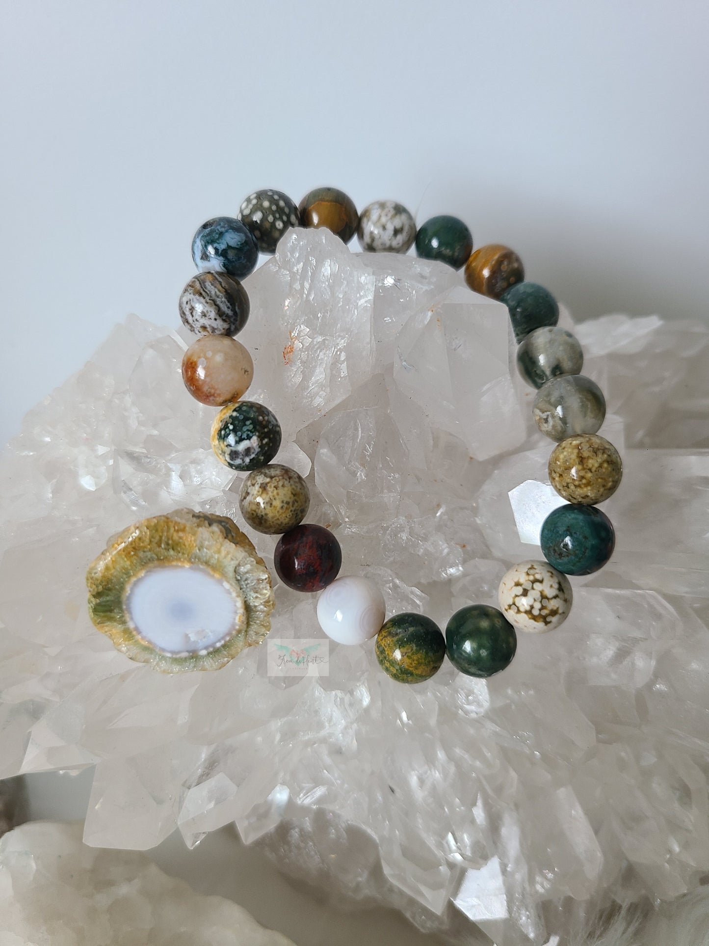 Ocean Jasper Tumble and Ocean Jasper Bracelet