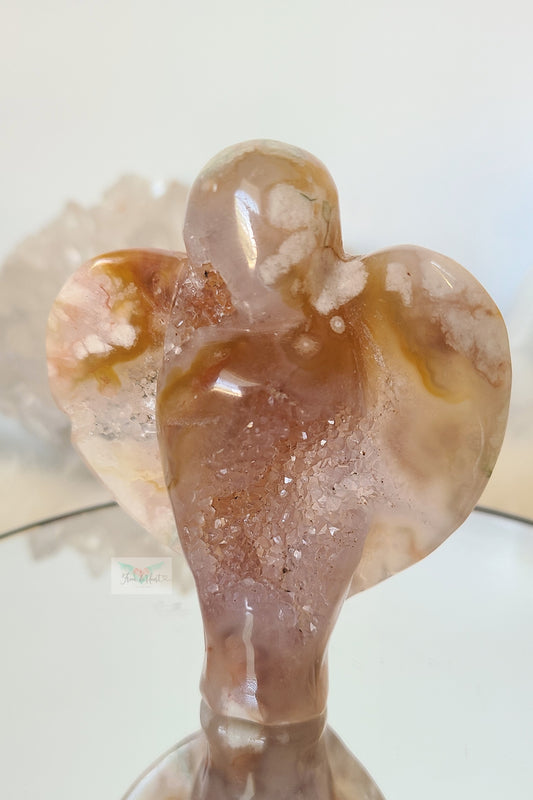 Amethyst Flower Agate Angel (SALE)