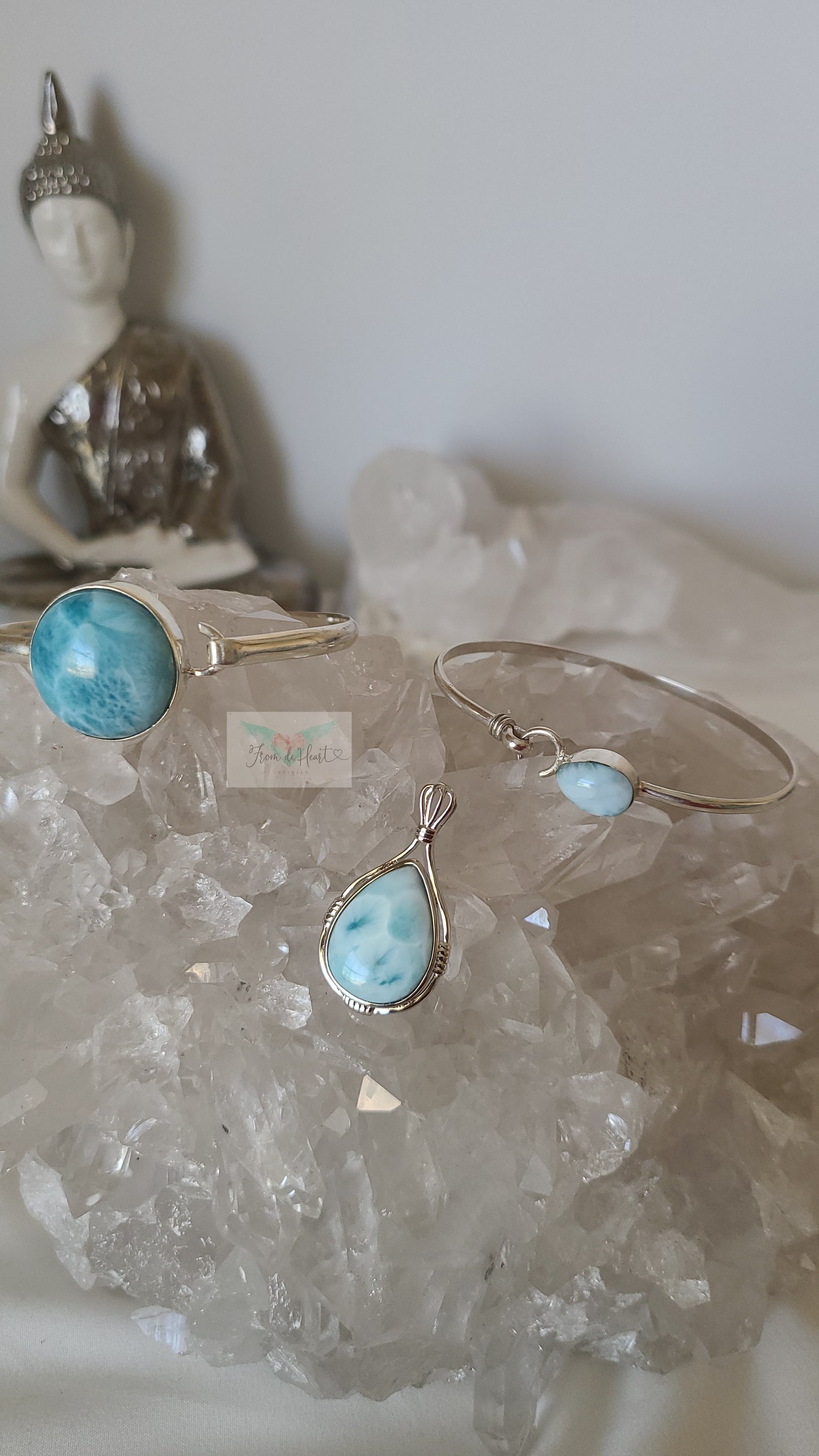 High Quality small Larimar Hook Bracelet