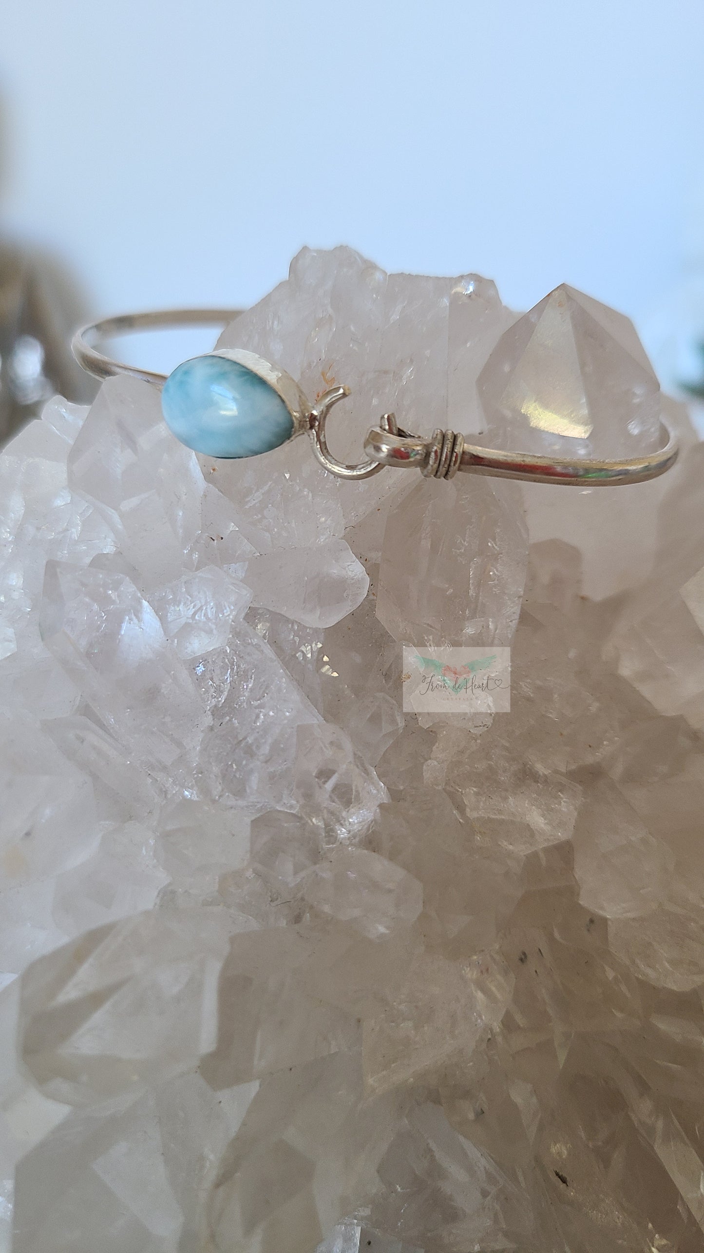 High Quality small Larimar Hook Bracelet