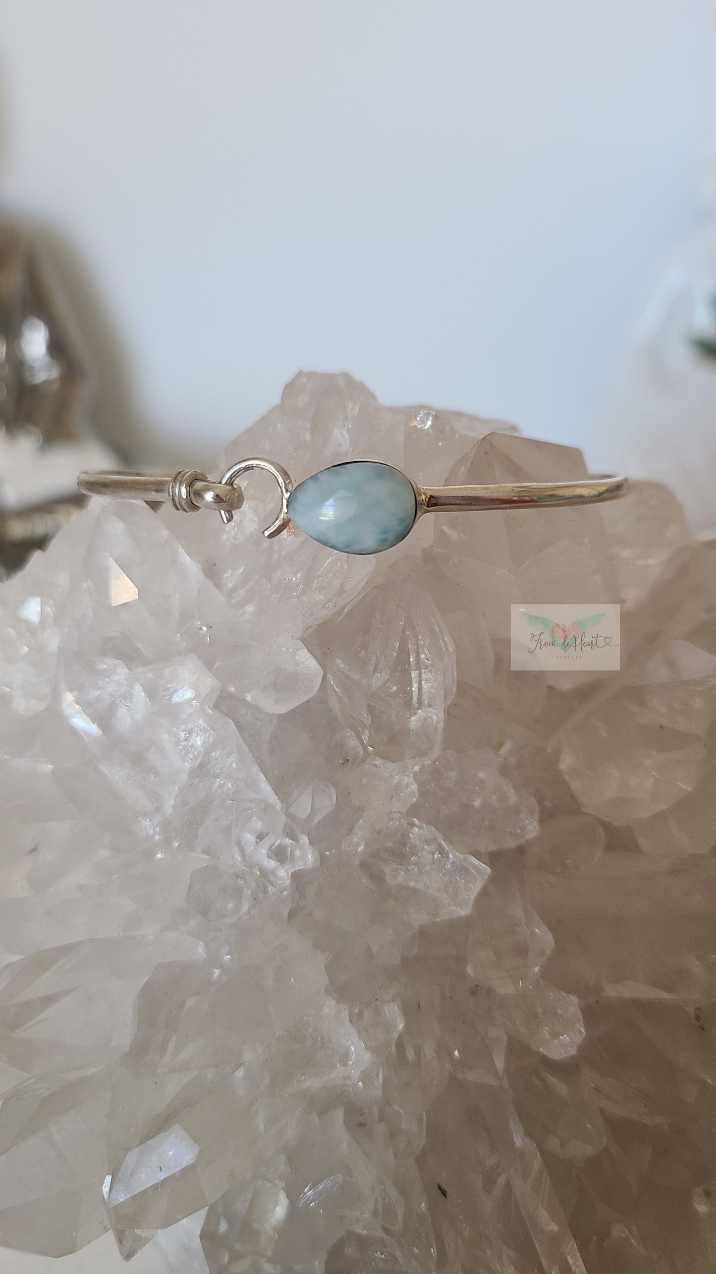 High Quality small Larimar Hook Bracelet