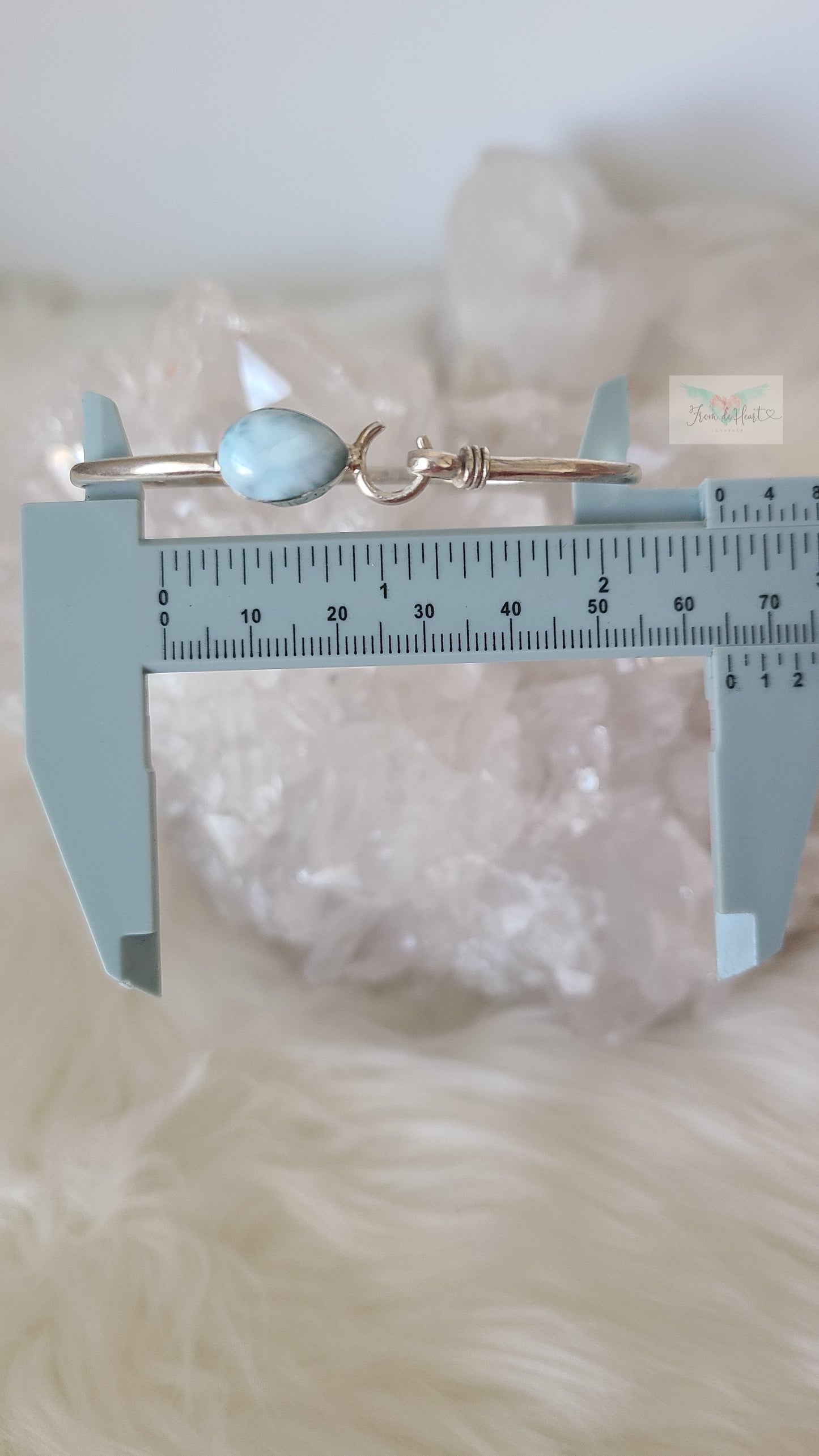 High Quality small Larimar Hook Bracelet