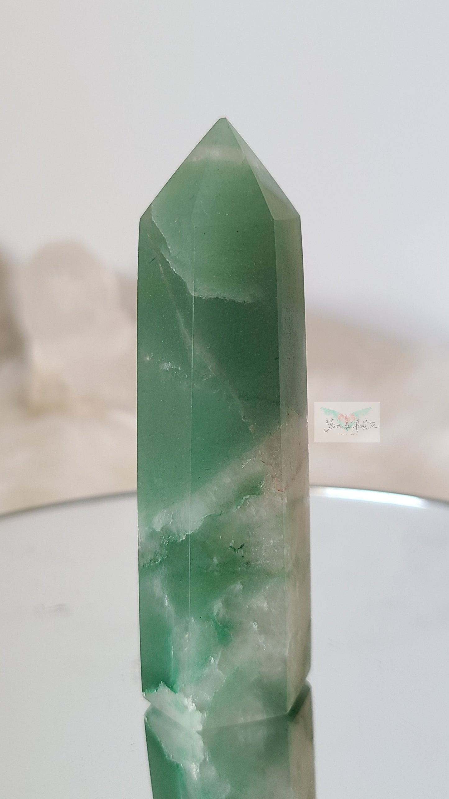 Green Aventurine and Quartz Tower (B)