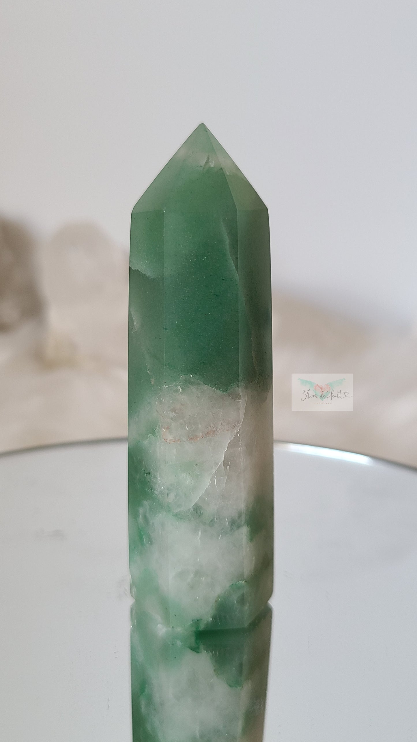 Green Aventurine and Quartz Tower (B)