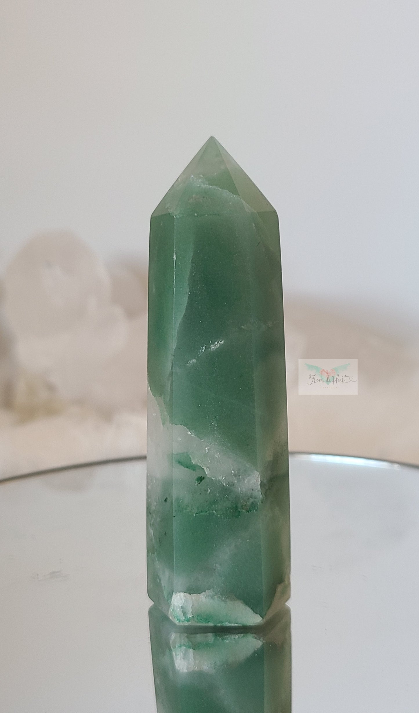 Green Aventurine and Quartz Tower (B)