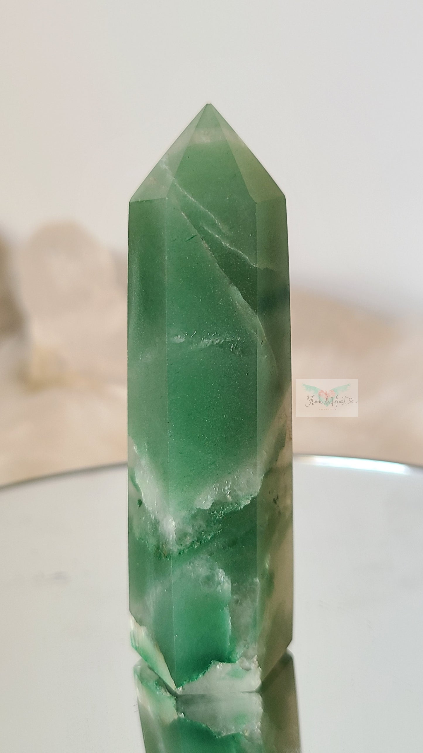 Green Aventurine and Quartz Tower (B)