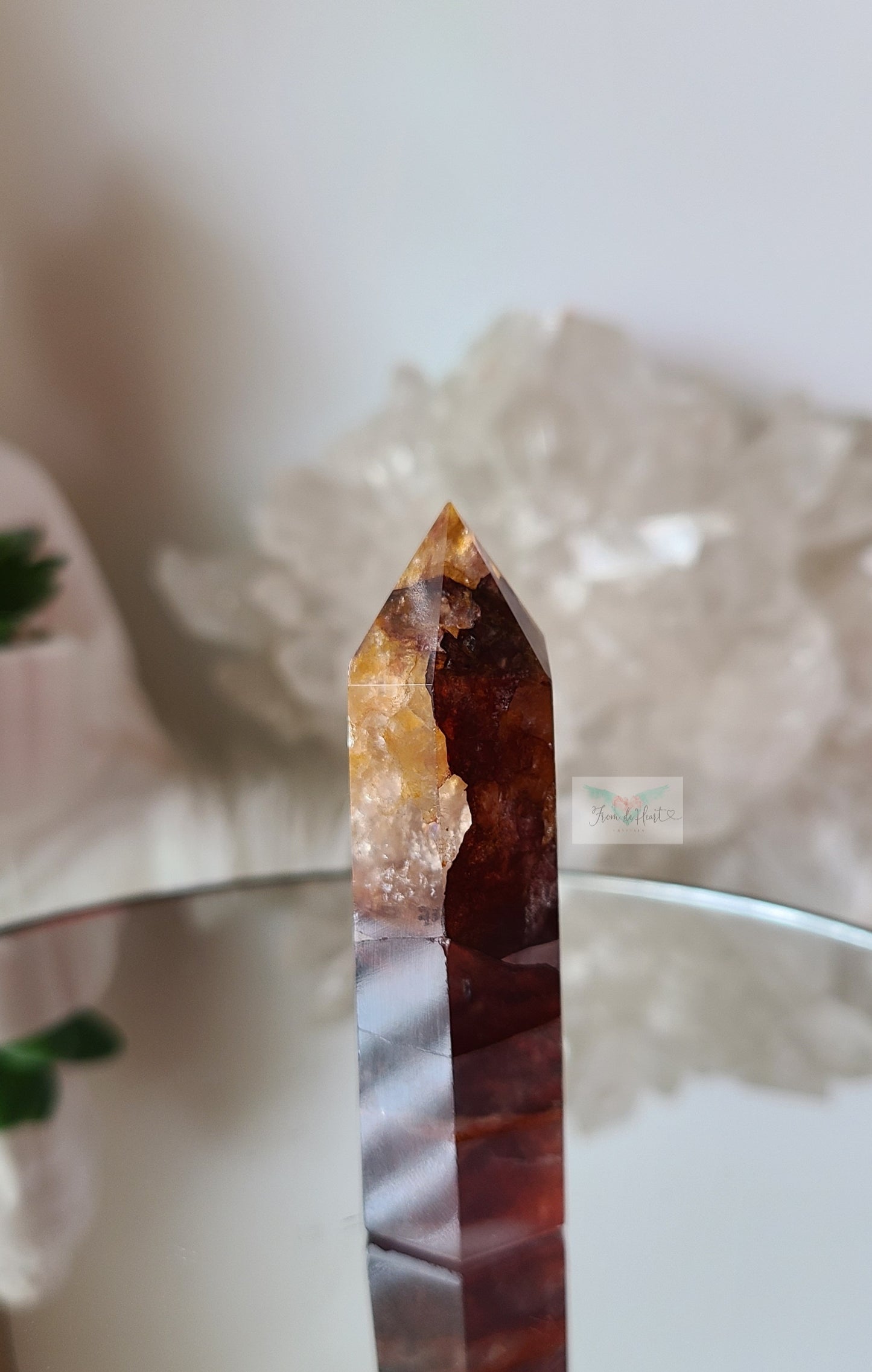 Fire Quartz with Golden Healer Tower